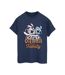 Disney Womens/Ladies Lilo And Stitch Ohana Angel Hug Cotton Boyfriend T-Shirt (Bleu marine) - UTBI30158-1