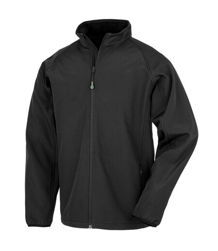 Result Genuine Recycled Mens Softshell Printable Jacket (Black) - UTRW7954