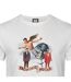 Unisex Adult Crowded House Fan Banner T-shirt Vintage White Amplified-3