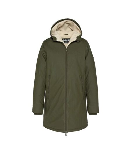 Parka longue vert homme à capuche schott jackson25