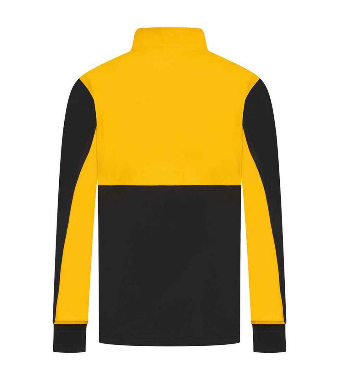 Mens quarter zip track top black/gold Finden & Hales-2