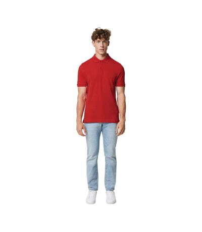 Mens Yosemite Pique Polo Shirt Red Iqoniq