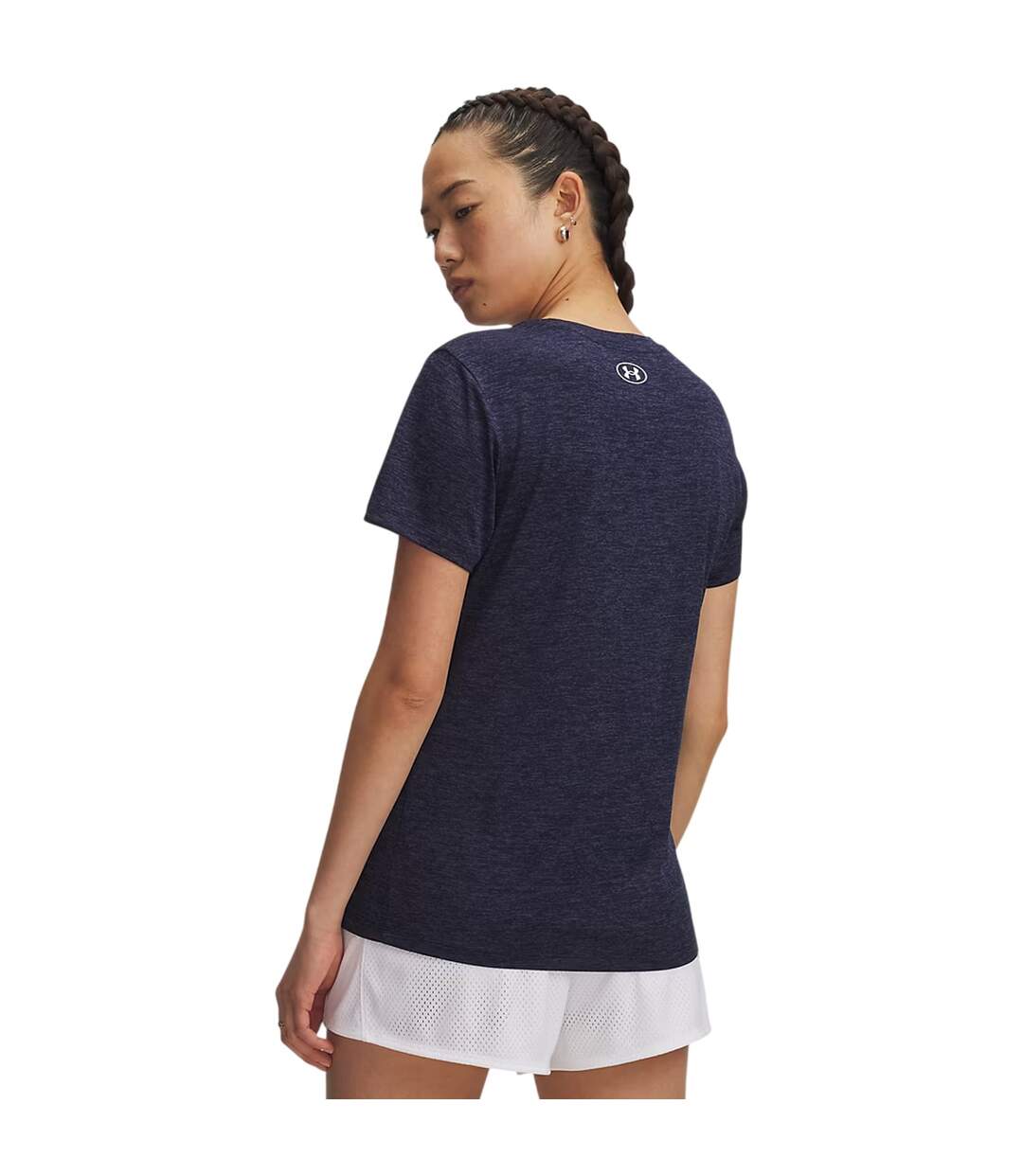 Womens/ladies Twist Short-sleeved T-shirt Midnight Navy Under Armour-3