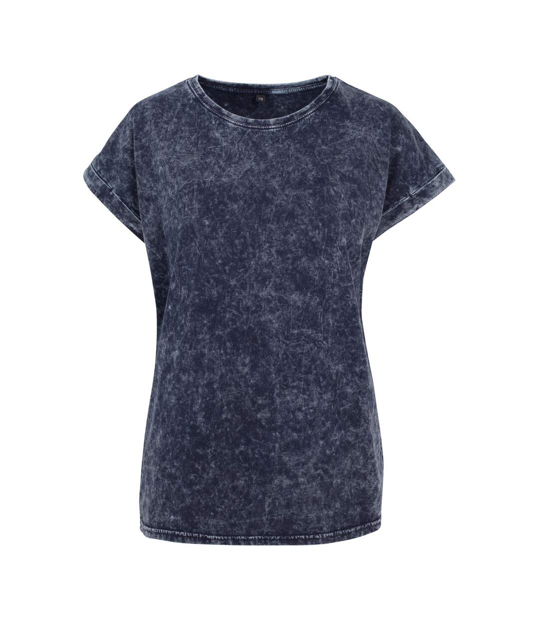T-shirt Femme Indigo Blanc Build Your Brand-1
