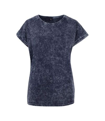 T-shirt Femme Indigo Blanc Build Your Brand