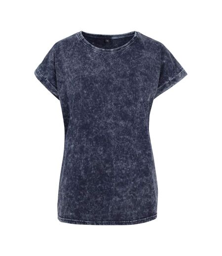 T-shirt Femme Indigo Blanc Build Your Brand