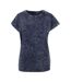 T-shirt Femme Indigo Blanc Build Your Brand-1