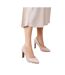 Dorothy Perkins Womens/Ladies Delma Gloss Slim Heel Wide Court Shoes (Blush) - UTDP1688