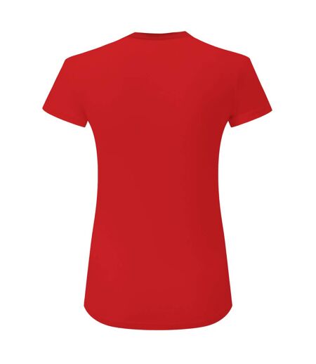 Womens/ladies recycled active t-shirt fire red TriDri