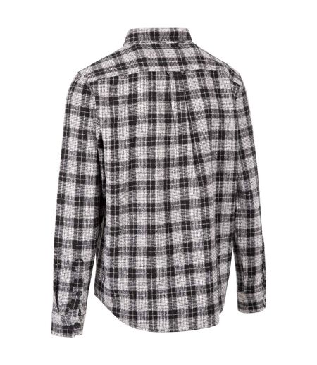Mens Portlaw Checked Shirt Black White Trespass