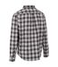 Mens Portlaw Checked Shirt Black White Trespass-2