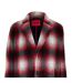 Womens/ladies Plaid Coat Purple Plaid Hugo-3