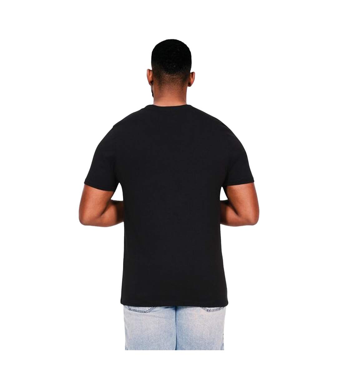 Unisex Adult Combed Ringspun Cotton Tall And Slim T-shirt Black Casual Classics-2