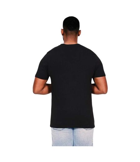 Unisex Adult Combed Ringspun Cotton Tall And Slim T-shirt Black Casual Classics