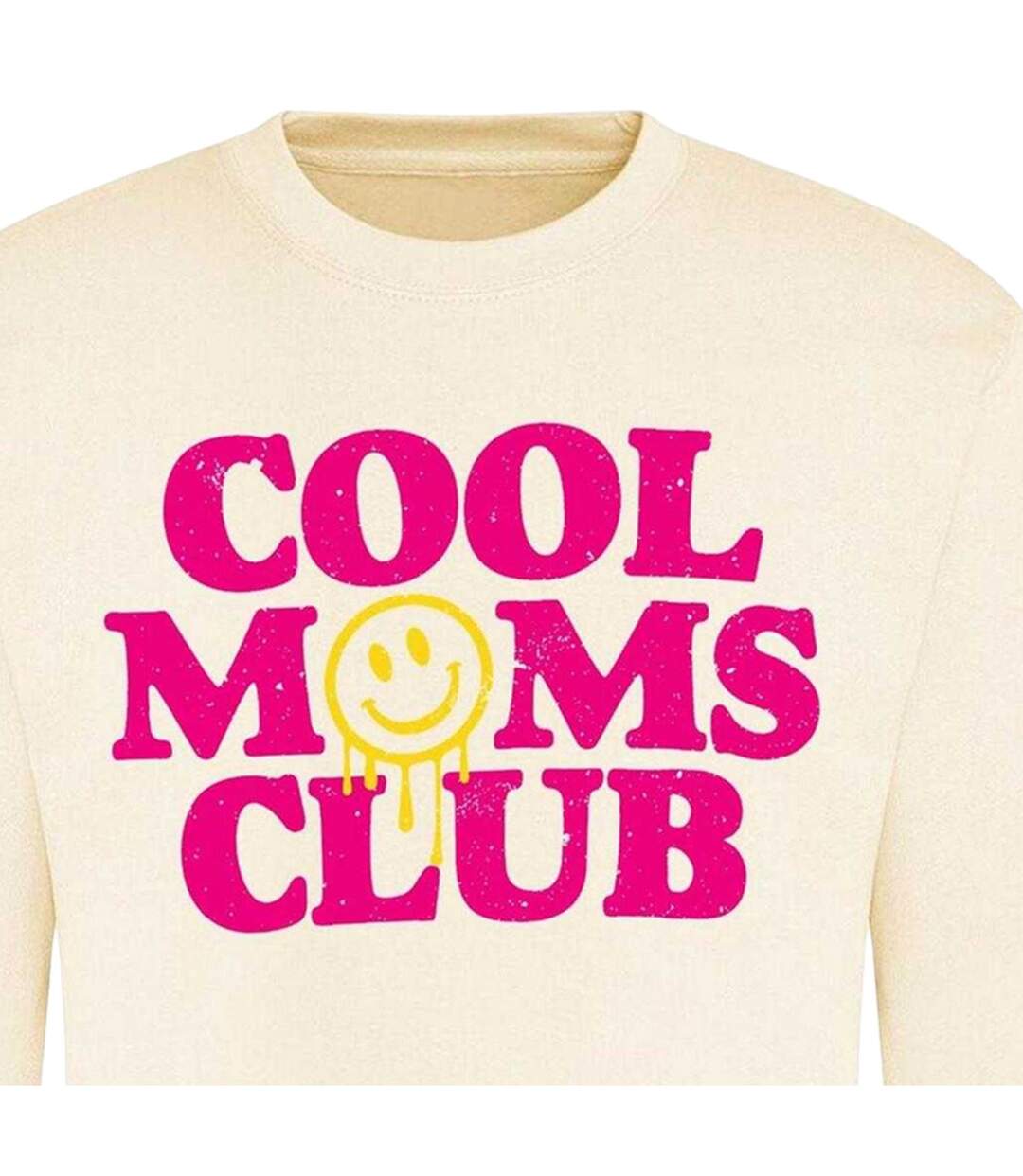 Sweat Cool Moms Club Femme Blanc AWD-4
