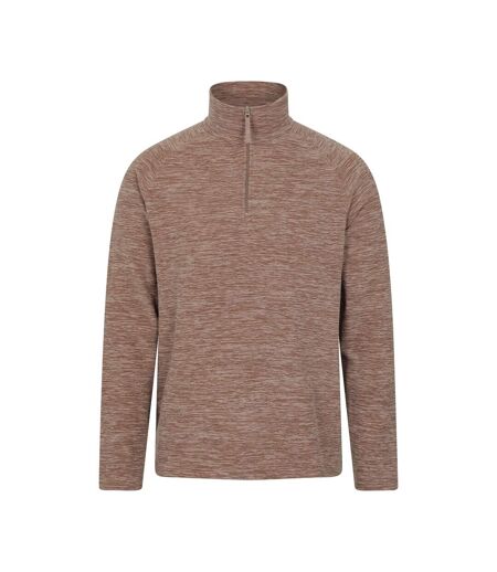 Mens Snowdon Ii Fleece Top Brown Mountain Warehouse