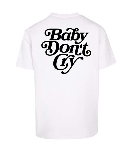 Mens Baby Dont Cry Oversized T-shirt White Mister Tee