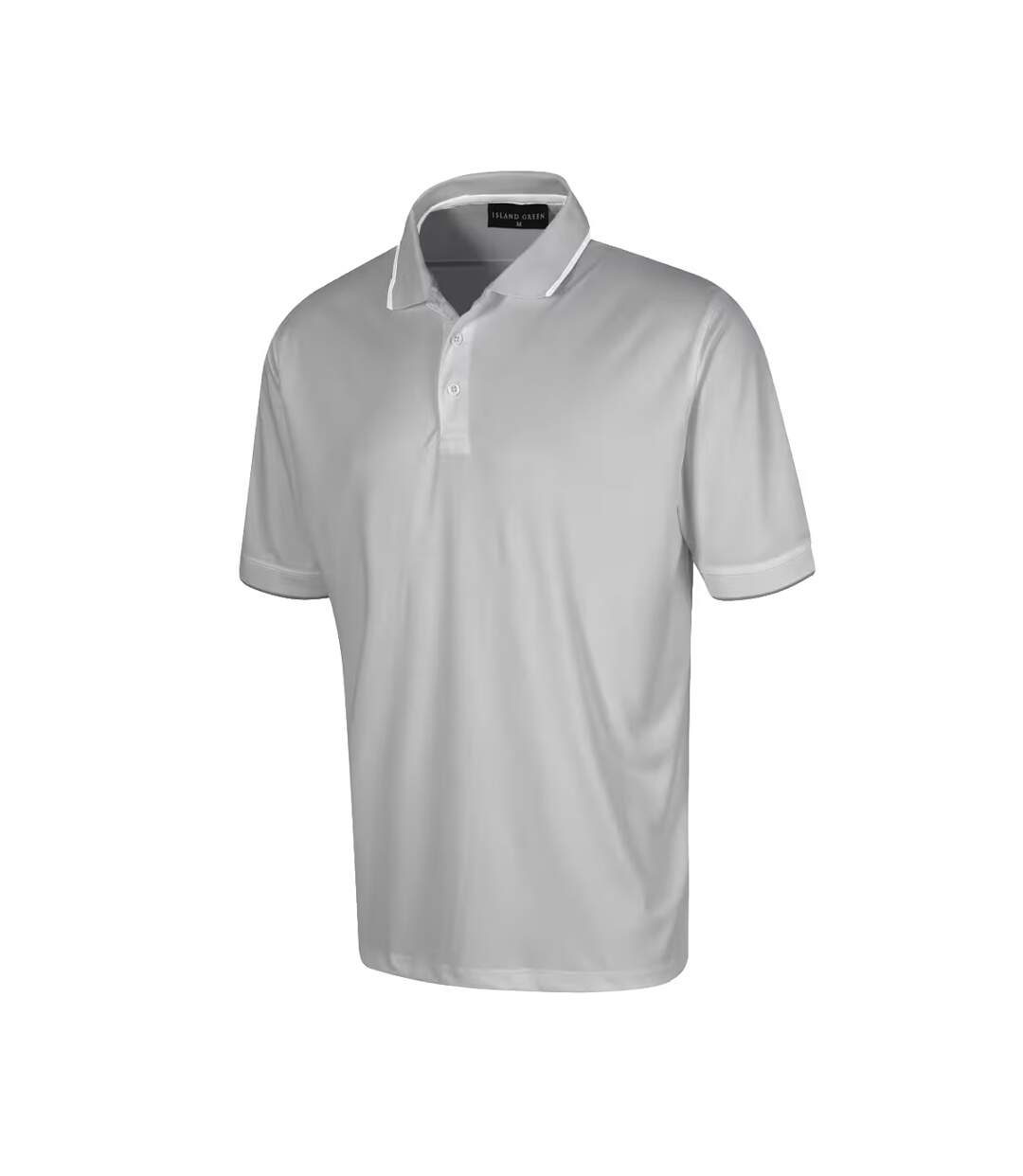 Polo homme gris argenté Island Green Island Green