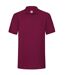 Fruit Of The Loom Mens 65/35 Heavyweight Pique Short Sleeve Polo Shirt (Burgundy) - UTBC382