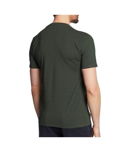 T-shirt Vert Foncé Homme Guess Petit Triangle