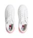 Womens/ladies Script Leather Trainers Ecru Pink Tommy Jeans-3