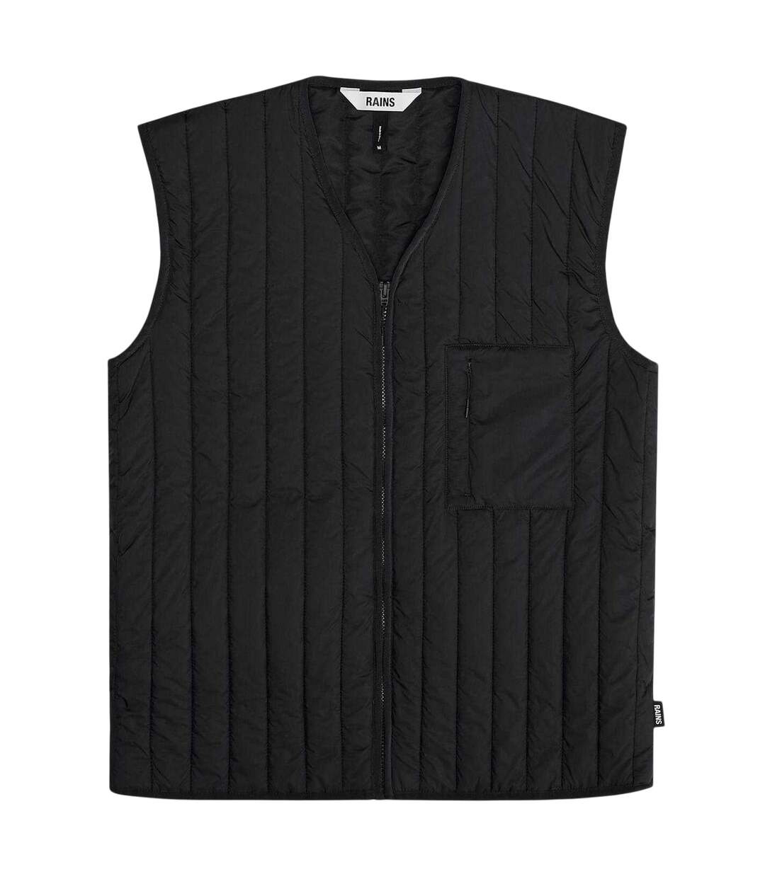 Doudoune Sans Manches Motif/style Matelassé Banja Liner Homme Noir Rains-2