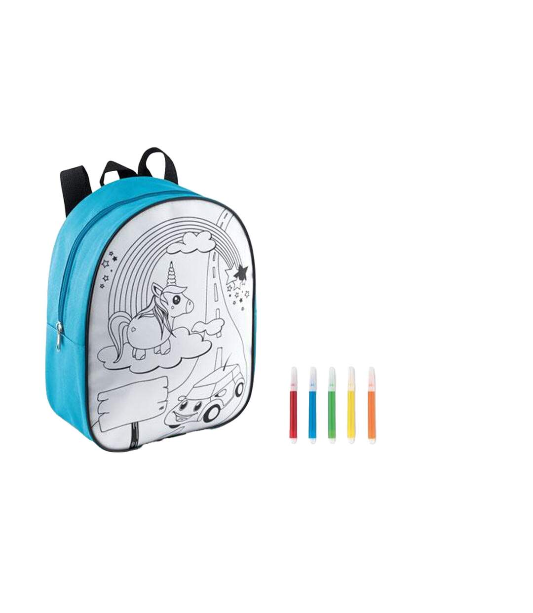 Backsketchy backpack 26cm x 21cm x 9cm turquoise MidOcean-3