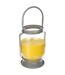 Bougie Lanterne Citronnelle 20cm Argent-1