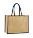 Tote Bag Classic Taille Unique Naturel Bleu Marine Westford Mill-1