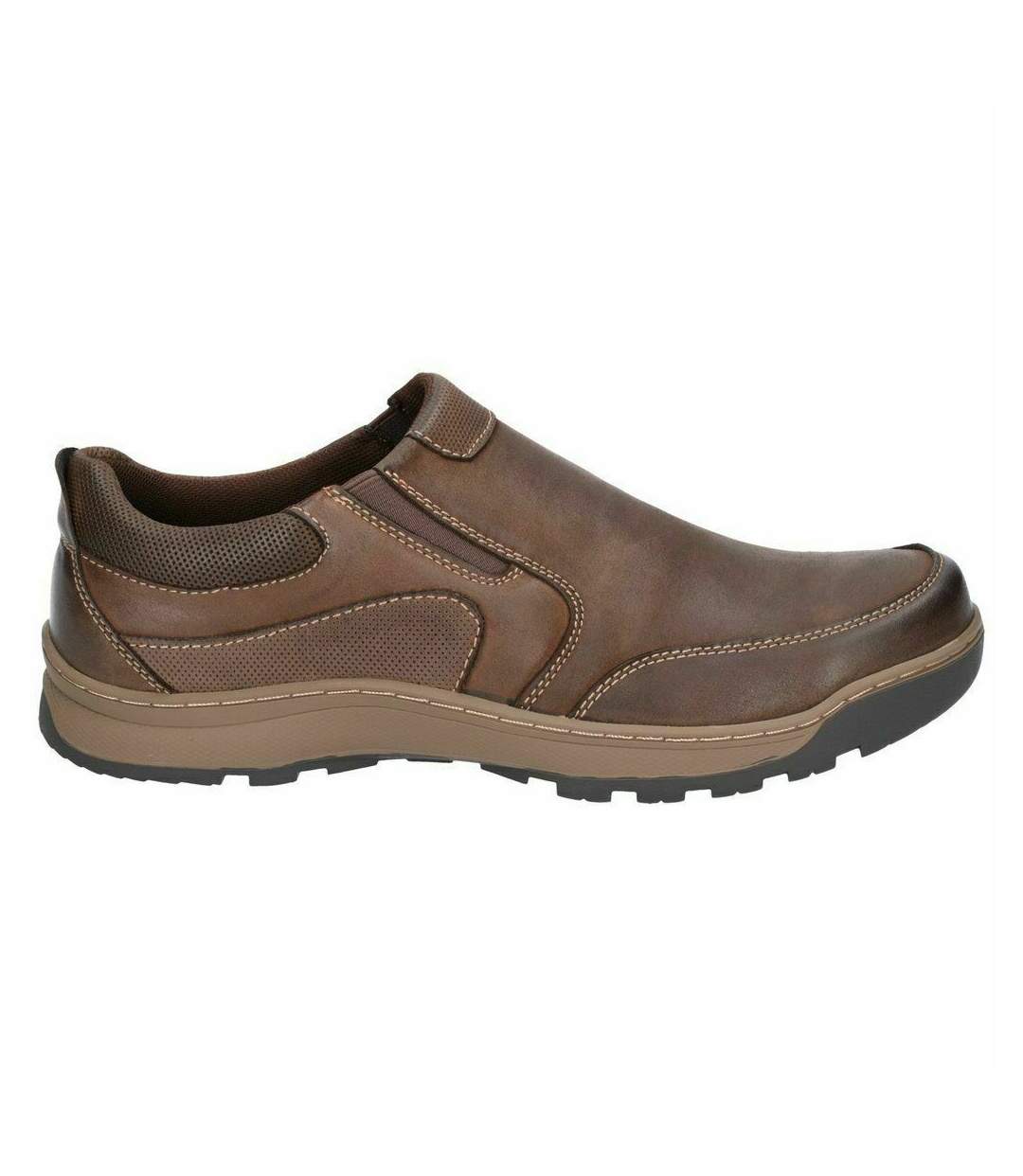 Hush Puppies Mens Jasper Slip On Leather Shoes (Brown) - UTFS6073-4