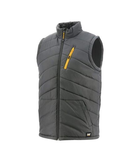 Unisex Adult Essentials Quilted Body Warmer Shadow Grey Caterpillar