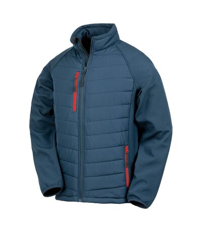 Result Womens/Ladies Compass Soft Shell Jacket (Navy/Red) - UTBC4785