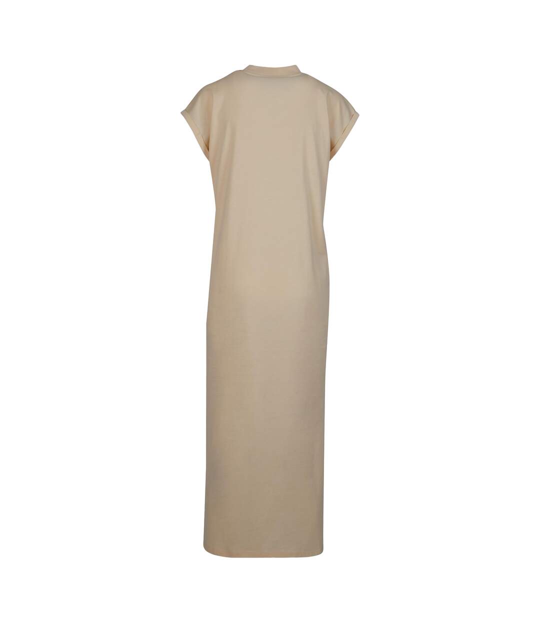 Robe Mi-longue Femme Sable Blanc Build Your Brand-3