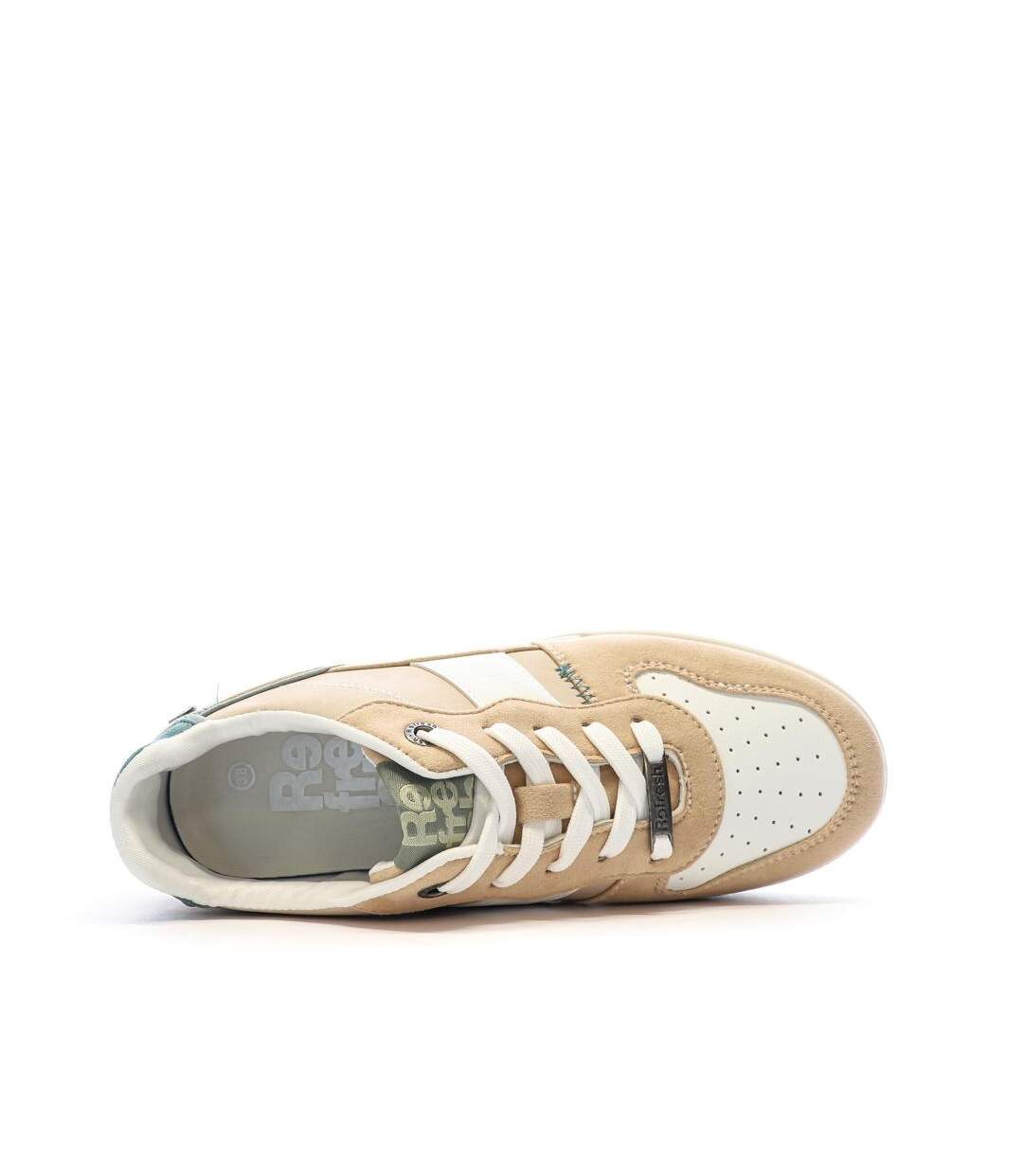 Baskets beige femme refresh 170601-4