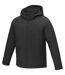 Mens notus padded soft shell jacket solid black Elevate Essentials