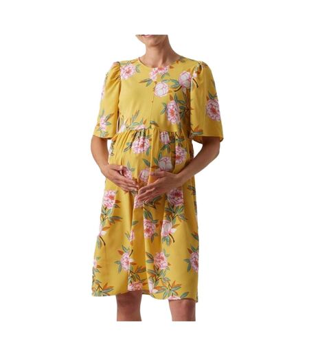 Robe Jaune Femme Mamalicious Palma - L