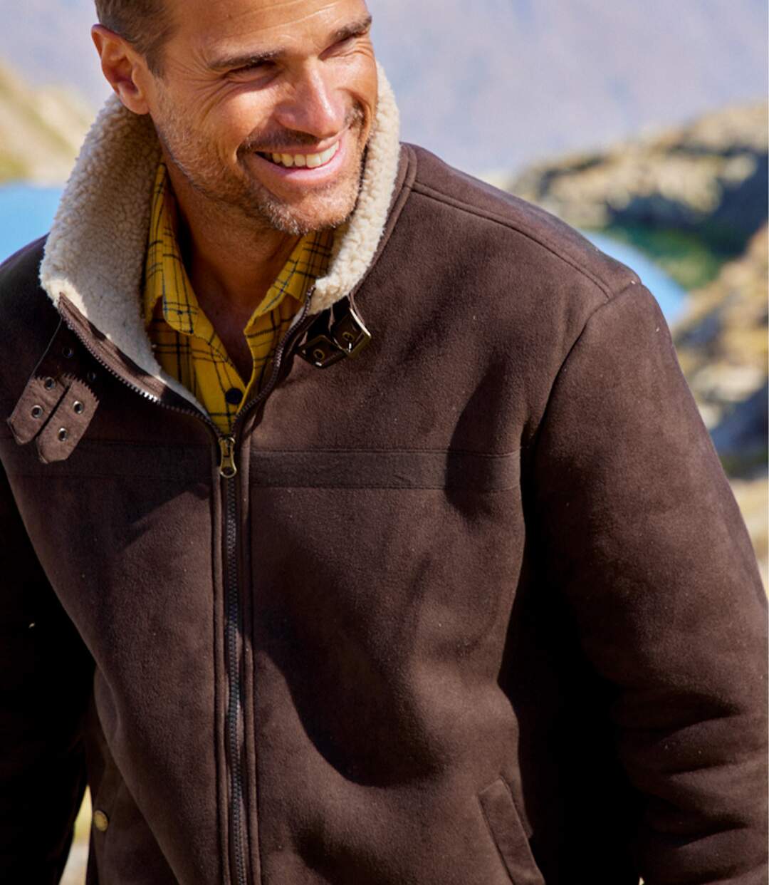 Sherpa bélésű, művelúr pilóta kabát Atlas For Men