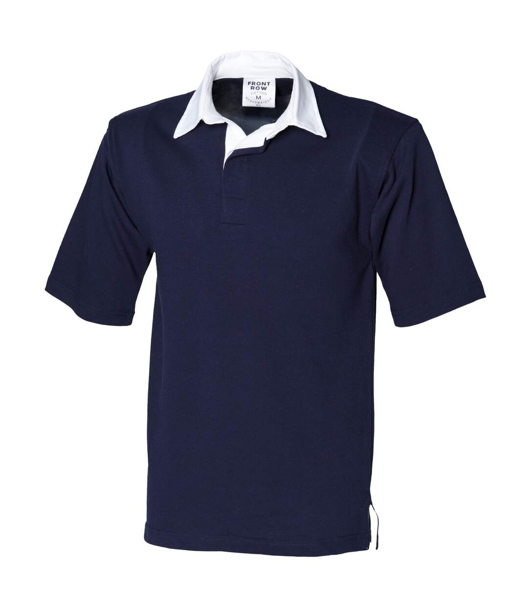 Front Row Short Sleeve Sports Rugby Polo Shirt (Navy)