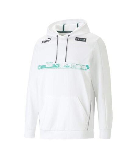 Sweat à Capuche Blanc Homme Puma AMG V6 - M