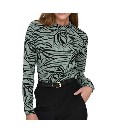 Blouse Verte/Noire Femme Only Mallory - 38