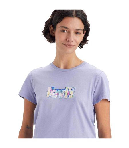 T-shirt The Perfect Femme Violet Clair Levis