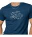 T-shirt homme col rond en jersey 140grm imprimé devant Log6 Vondutch-2