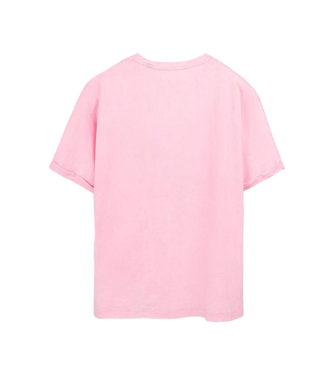 T-Shirt rose femme teddy smith glitter-2