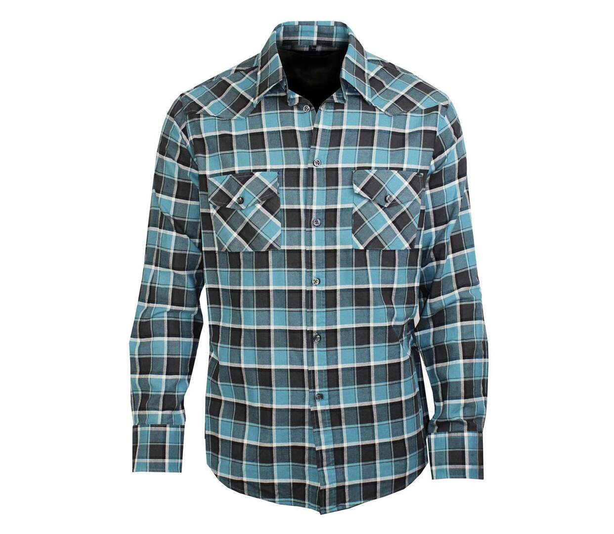 Chemise à carreaux manches longues AH1179C-1