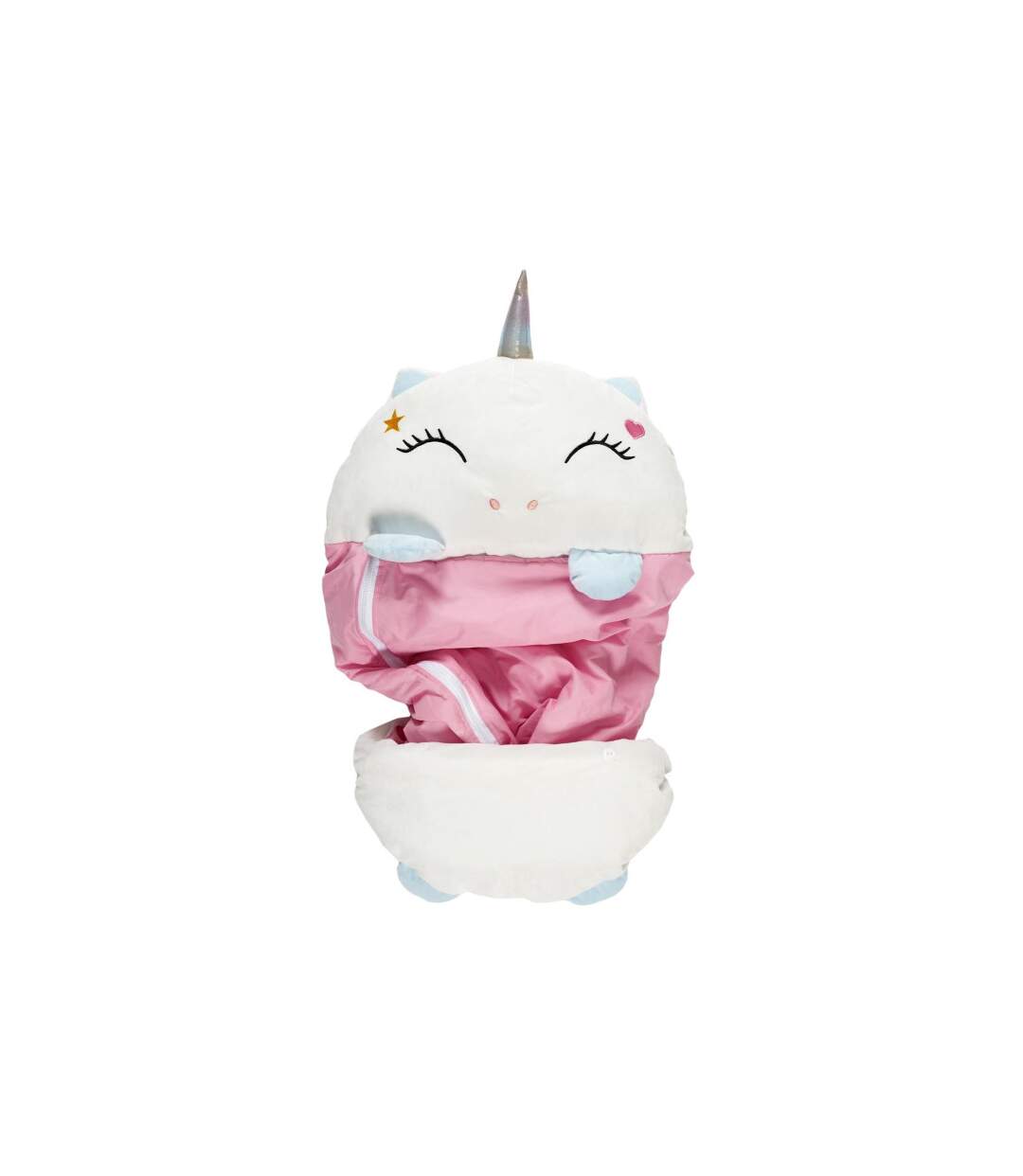 Sac de Couchage Convertible Licorne 50x130cm Blanc-4
