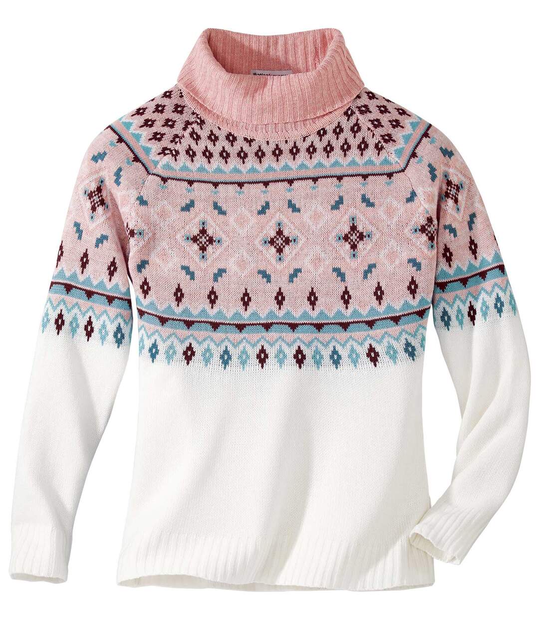 Coltrui van tricot met jacquardmotieven-2