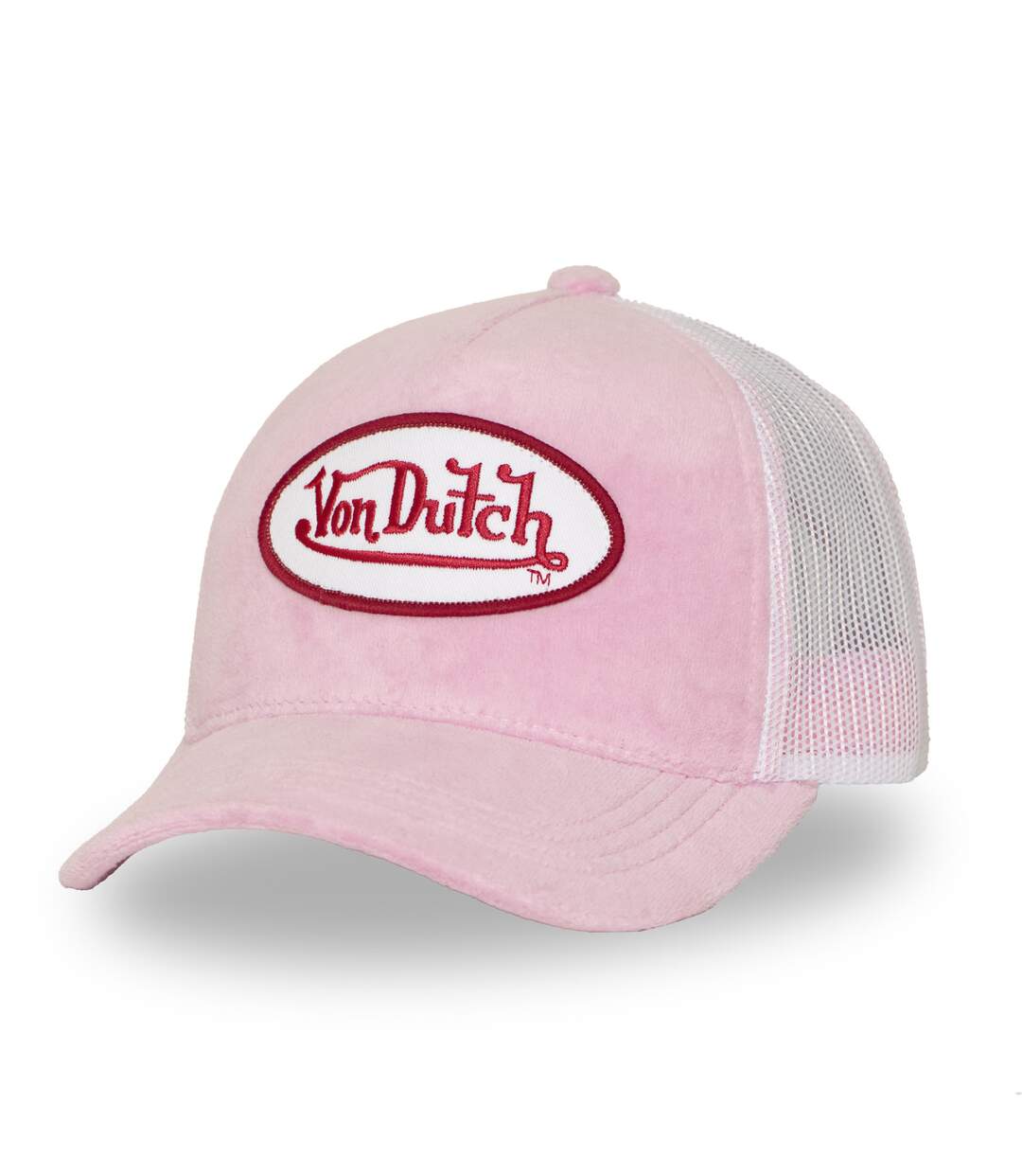 Casquette trucker avec filet en velours Kylie Vondutch-1
