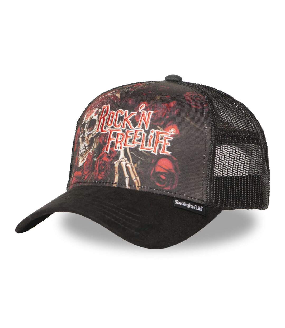 Casquette trucker avec filet bi-matière Loose Rock'n Free Life-1