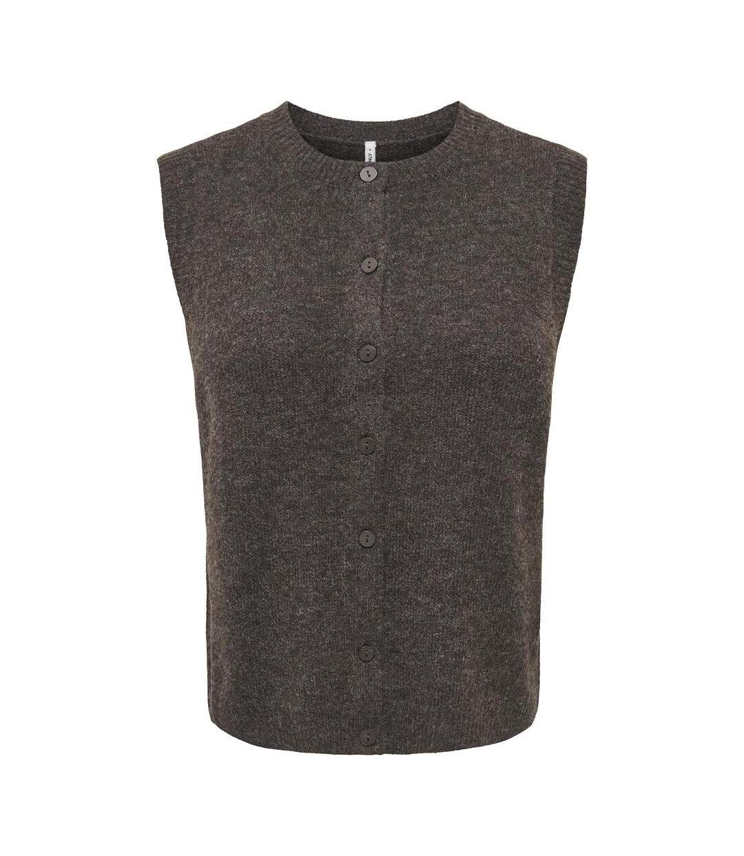 Gilet gris femme only livia-2