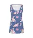 Débardeur Motif/style Imprimé Wildflower Femme Bleu Rose Blanc Lazy Jacks-2